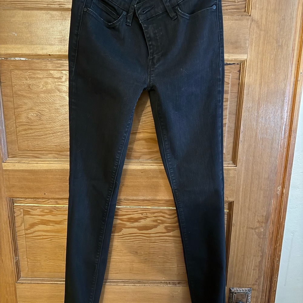 Hudson black stretch skinny jeans size 26